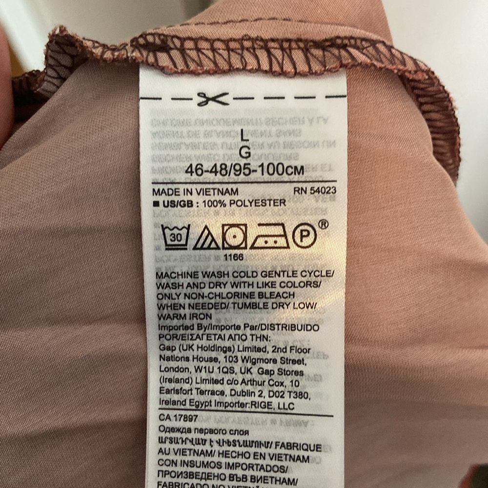 Banana Republic Brown and Orange Ombré Pleated Camisole Size Large - Picture 8 of 8